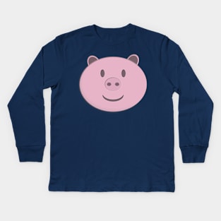 Cute Pig Kids Long Sleeve T-Shirt